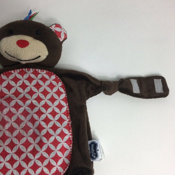Mud Pie Monkey Lovey Plush Baby Security Blanket 12" Mudpie Jungle Tabs Toys Fun - Picture 8 of 12